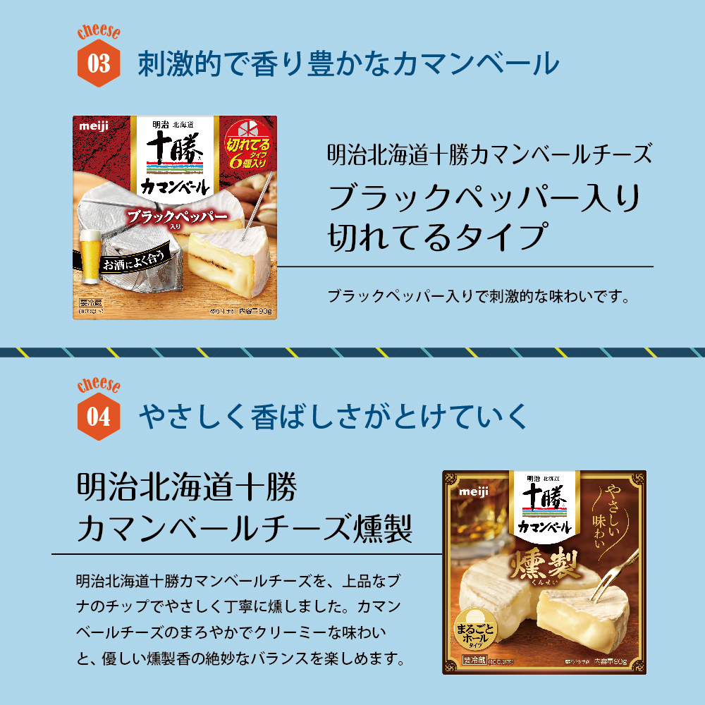 隔月3回コース定期便 明治北海道十勝チーズ カマンベールチーズ燻製入り4種5個セット 計3回 Me003 011 K3 ふるさと納税 モンベル