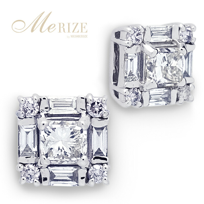 ピアス 天然ダイヤ 0.42ct【K18ホワイトゴールド】p-156（KRP