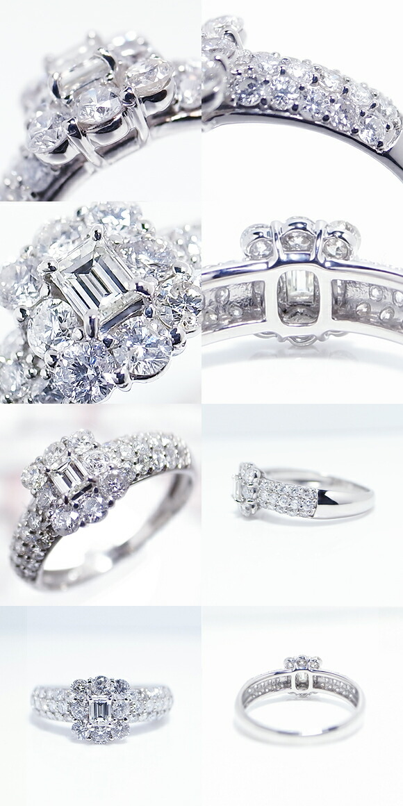 プラチナリング 天然ダイヤモンド 1.0ct【プラチナ950】r-72