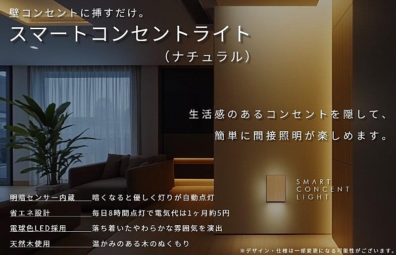 099H3462 インテリアに調和するコンセントライト（ナチュラル