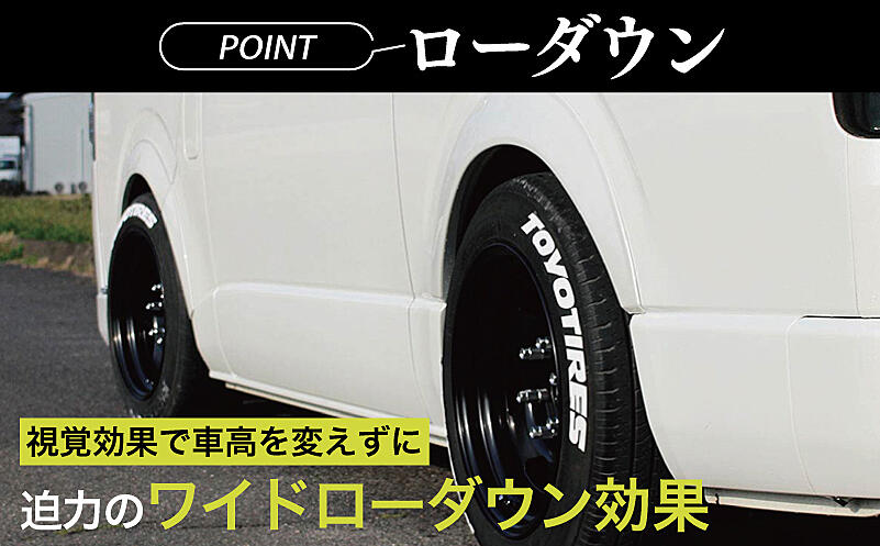 ハイエース 車検対応 オーバーフェンダー 209 ブラックマイカ 209 ブラックマイカ 塗装済み ハイエース 200系 オーバー フェンダー