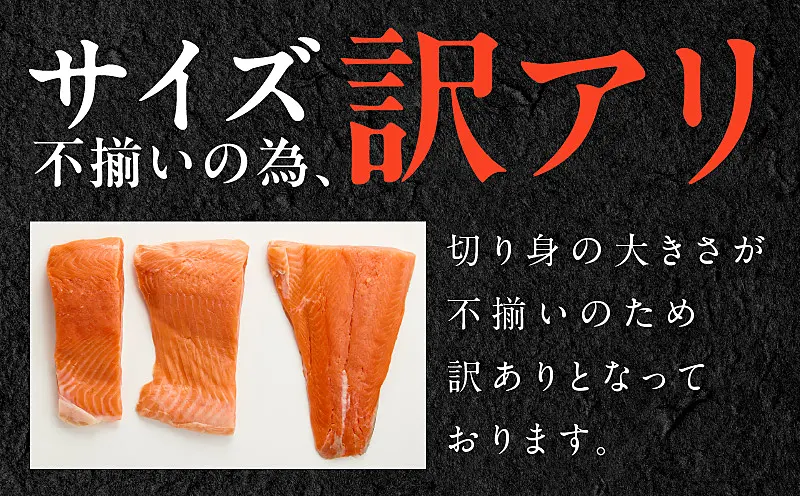 G1822 【訳あり】生食用 シルバーサーモン 1kg ポーション