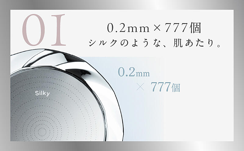 IBS0007 KINUJO シャワーヘッド シルバー Silk rich shower