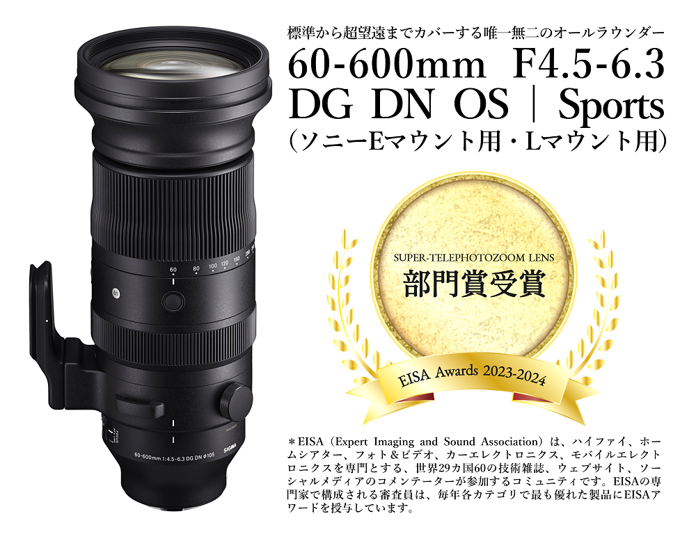 シグマ 150-600mm F5-6.3 DG DN OS Sports Lマウント用 【65%OFF